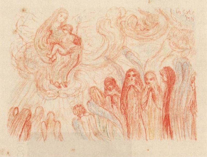 James Ensor The Adoration of the Virgin oil painting picture